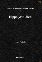 Book Cover for Hippolytstudien by Hans Achelis