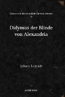 Book Cover for Didymus der Blinde von Alexandria by Johann Leipoldt