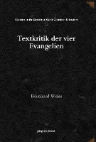 Book Cover for Textkritik der vier Evangelien by Bernhard Weiss