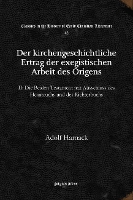 Book Cover for Der kirchengeschichtliche Ertrag der exegistischen Arbeit des Origens by Adolf Harnack