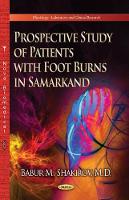 Book Cover for Prospective Study of Patients with Foot Burns in Samarkand by Babur M Shakirov