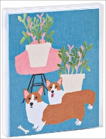 Book Cover for Two Corgis Notecard Set by Anne Bentley