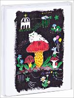 Book Cover for White Cat Dream Notecard Set by Yumi Kitagishi