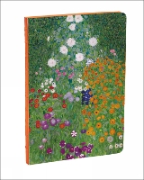 Book Cover for Flower Garden by Gustav Klimt A5 Notebook by Gustav Klimt