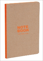 Book Cover for Kraft and Orange A5 Notebook by 