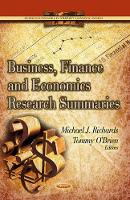 Book Cover for Business, Finance & Economics Research Summaries by Michael Richards