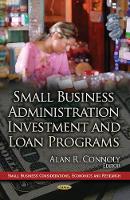 Book Cover for Small Business Administration Investment & Loan Programs by Alan R Connoly