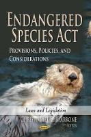 Book Cover for Endangered Species Act by Christopher C Marrone