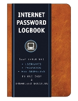 Book Cover for Internet Password Logbook (Cognac Leatherette) by Editors of Rock Point