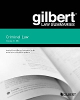 Book Cover for Gilbert Law Summary on Criminal Law by George E. Dix