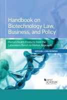 Book Cover for Handbook on Biotechnology Law, Business, and Policy by Michael Malinowski