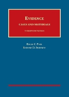 Book Cover for Evidence, Cases and Materials by Roger C Park, Richard D Friedman