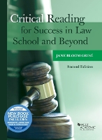 Book Cover for Critical Reading for Success in Law School and Beyond (with video) by Jane Grise