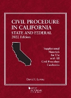 Book Cover for Civil Procedure in California by David I. Levine