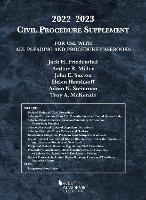 Book Cover for Civil Procedure Supplement, for Use with All Pleading and Procedure Casebooks, 2022-2023 by Jack H. Friedenthal, Arthur R. Miller, John E. Sexton, Helen Hershkoff