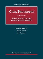 Book Cover for 2022 Supplement to Civil Procedure by Thomas D. Rowe Jr., Suzanna Sherry, Jay Tidmarsh