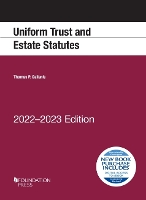 Book Cover for Uniform Trust and Estate Statutes, 2022-2023 Edition by Thomas P. Gallanis