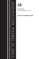 Book Cover for Code of Federal Regulations, Title 28 Judicial Administration 0-42, Revised as of July 1, 2023 by Office of the Federal Register (U S )