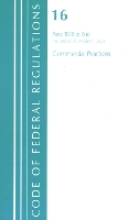 Book Cover for Code of Federal Regulations, Title 16 Commercial Practices 1000-End, Revised as of January 1, 2020 by Office Of The Federal Register (U.S.)