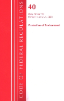 Book Cover for Code of Federal Regulations, Title 40: Parts 700-722 (Protection of Environment) TSCA - Toxic Substances by Office Of The Federal Register (U.S.)