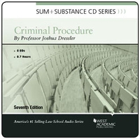 Book Cover for Sum and Substance Audio on Criminal Procedure by Joshua Dressler