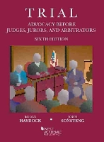 Book Cover for Trial Advocacy Before Judges, Jurors, and Arbitrators by Roger S Haydock, John O Sonsteng