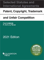 Book Cover for Patent, Copyright, Trademark and Unfair Competition by Paul Goldstein, R. Anthony Reese