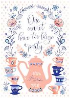 Book Cover for Jane Austen Tea Party Birthday Embellished Card by Insight Editions