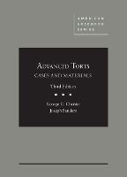 Book Cover for Advanced Torts by George C. Christie, Joseph Sanders