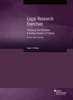 Book Cover for Legal Research Exercises Following The Bluebook by Susan T. Phillips