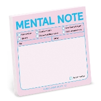 Book Cover for Knock Knock Mental Note Sticky Notes (Pastel Edition) by Knock Knock