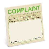 Book Cover for Knock Knock Complaint Sticky Note (Pastel Edition) by Knock Knock