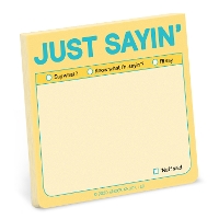 Book Cover for Knock Knock Just Sayin’ Sticky Note (Pastel Edition) by Knock Knock