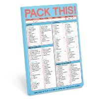 Book Cover for Knock Knock Pack This (Refresh) Classic Pad (Pastel Edition) by Knock Knock