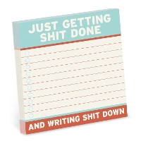 Book Cover for Knock Knock Getting Shit Done Sticky Notes (4 x 4-inches) by Knock Knock
