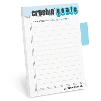 Book Cover for Knock Knock Crushin’ Goals Sticky Note with Tabs Pad by Knock Knock