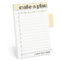 Book Cover for Knock Knock Make A Plan Sticky Note with Tabs Pad by Knock Knock