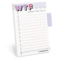 Book Cover for Knock Knock WTF Sticky Note with Tabs Pad by Knock Knock