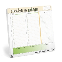 Book Cover for Knock Knock Make a Plan Square Mousepad by Knock Knock