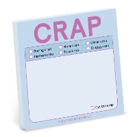 Book Cover for Knock Knock Crap Sticky Note (Pastel Version) by Knock Knock