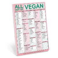 Book Cover for Knock Knock All Out Of Vegan (with magnet) Classic Pad (Pastel Version) by Knock Knock