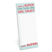 Book Cover for Knock Knock Have a Super Day Make-a-List Pads by Knock Knock