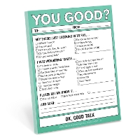 Book Cover for Knock Knock You Good? Nifty Note Pad by Knock Knock