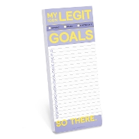 Book Cover for Knock Knock My Legit Goals Make-a-List Pad by Knock Knock