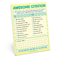 Book Cover for Knock Knock Awesome Citation Nifty Note Pad (Pastel Version) by Knock Knock