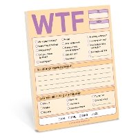 Book Cover for Knock Knock WTF Nifty Note Pad (Pastel Version) by Knock Knock