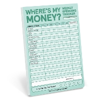 Book Cover for Knock Knock Where's My Money Weekly Budget Tracker Pad (Pastel Version) by Knock Knock