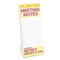 Book Cover for Knock Knock Meeting Notes Make-a-List Pads by Knock Knock