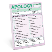 Book Cover for Knock Knock Apology Nifty Note (Pastel Version) by Knock Knock