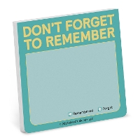 Book Cover for Knock Knock Don't Forget to Remember Sticky Note (Pastel) by Knock Knock